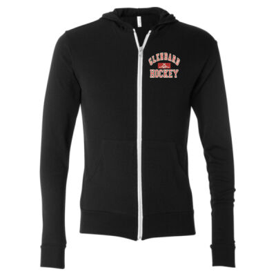 Unisex Triblend Lightweight Hooded Full-Zip Tee - 3939  Thumbnail