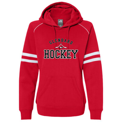 Women's Varsity Fleece Piped Hooded Sweatshirt Thumbnail