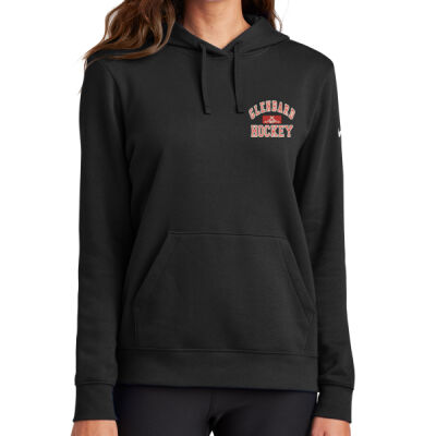 Nike Women's Club Fleece Sleeve Swoosh Pullover Hoodie Thumbnail