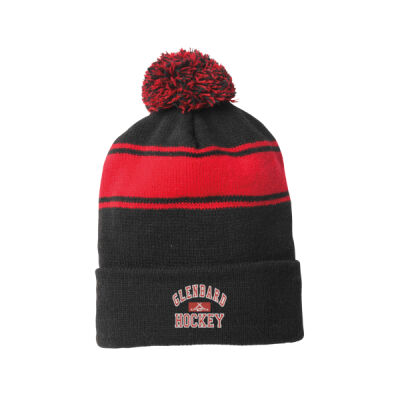 Sport-Tek® Stripe Pom Pom Beanie Thumbnail